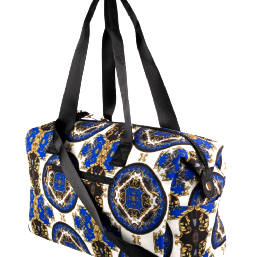 ALICE +OLIVIA Duffle Bag - Regal Romance in Sapphire Blue